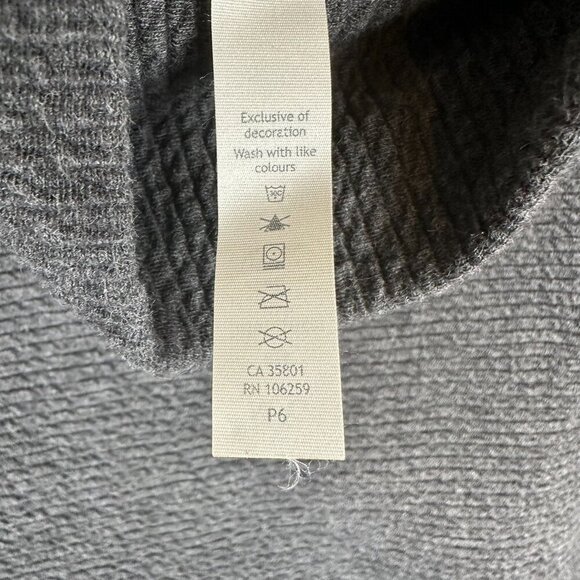 Lululemon Mock Neck Textured Grey Sweatshirt - Picture 6 of 7